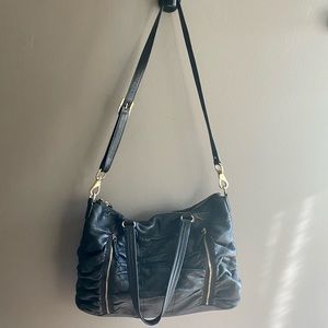 Michael Kors black leather bag